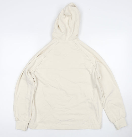 Autograph Womens Ivory Cotton Pullover Hoodie Size 8 Pullover