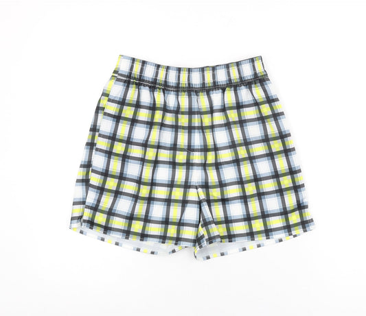COLLUSION Womens Multicoloured Geometric Polyester Basic Shorts Size 6 L4.5 in Regular Pull On