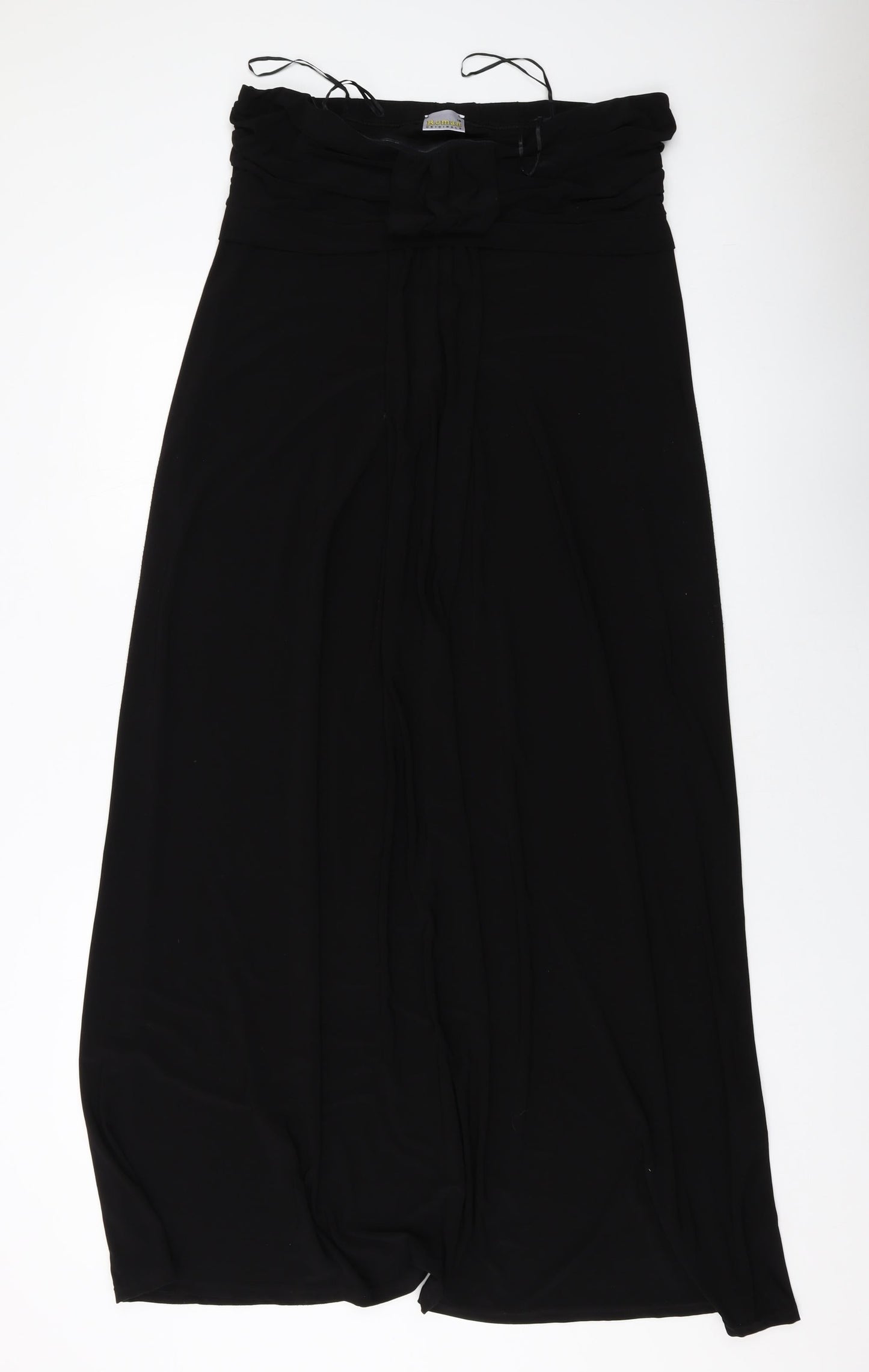 Roman Womens Black Polyester A-Line Size 16 Off the Shoulder Pullover