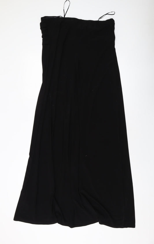 Roman Womens Black Polyester A-Line Size 16 Off the Shoulder Pullover