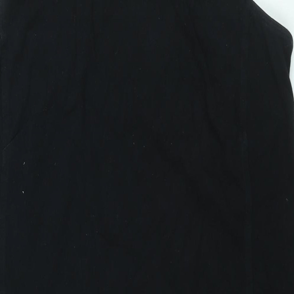 Lands' End Womens Black Cotton Shift Size M Round Neck Pullover