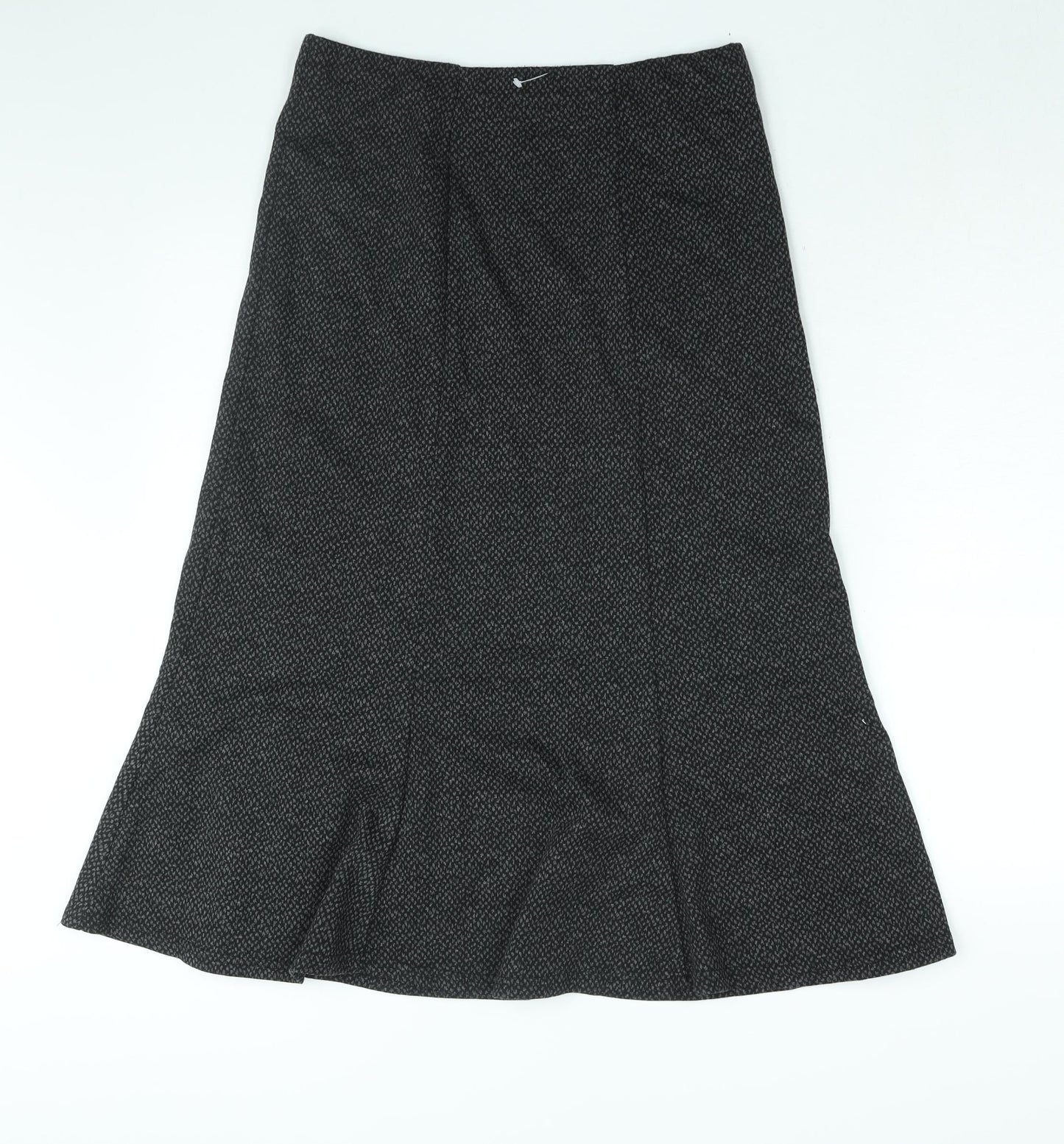 EWM Womens Grey Geometric Polyester Trumpet Skirt Size 12