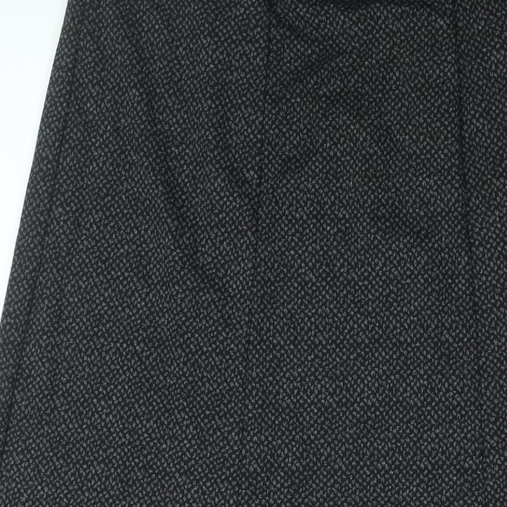 EWM Womens Grey Geometric Polyester Trumpet Skirt Size 12