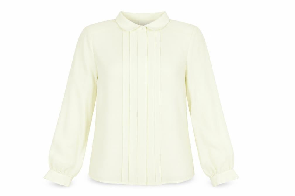 Womens UK Size 12 Keynote Ivory Polyester Blouse