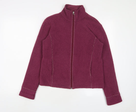 NEXT Womens Purple Jacket Size 12 Zip