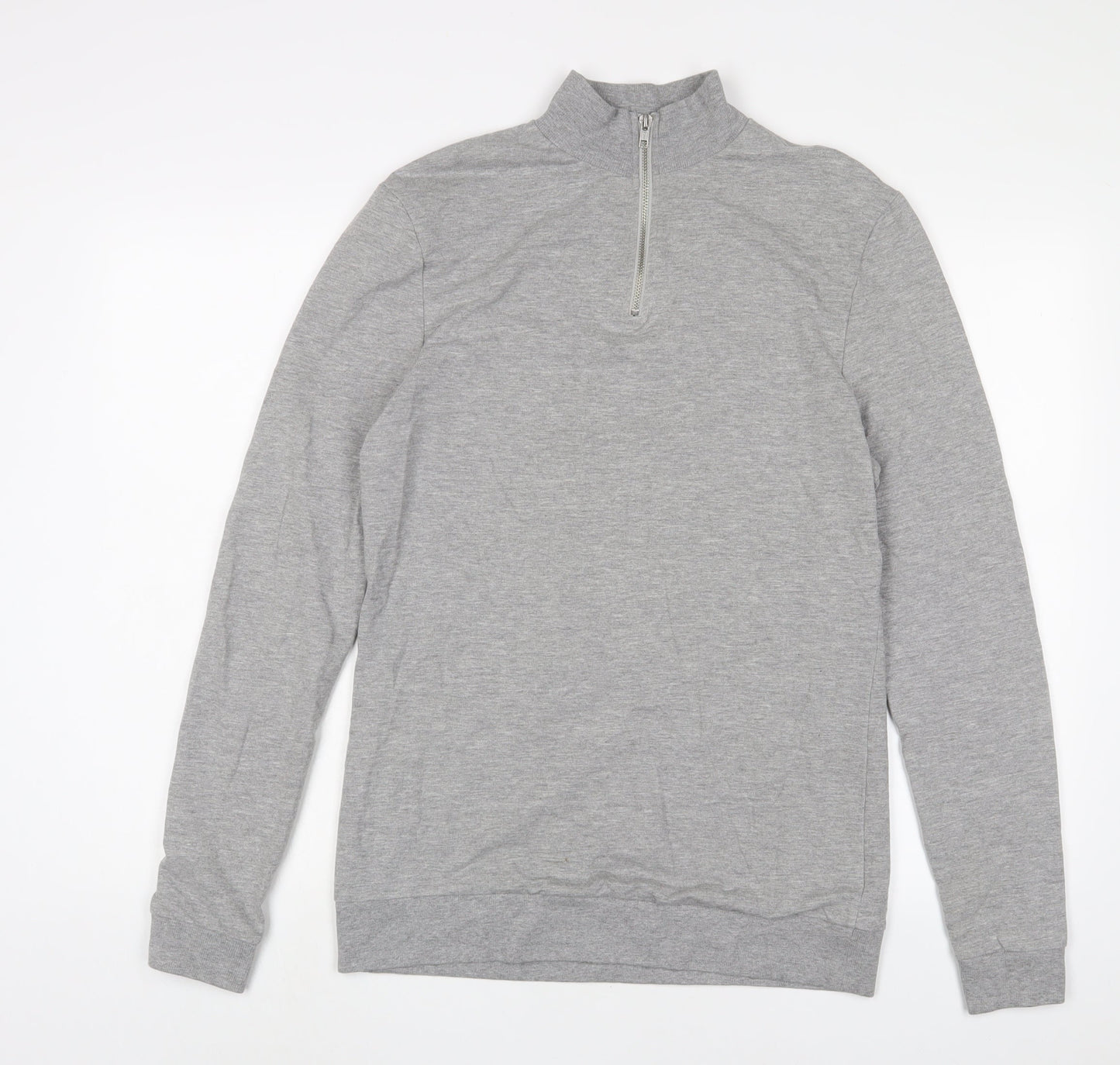 ASOS Mens Grey Cotton Pullover Sweatshirt Size L
