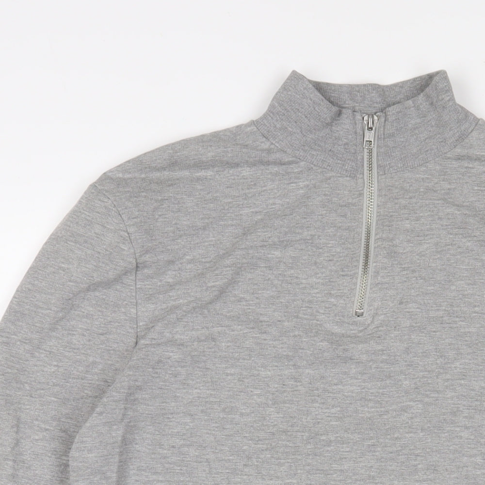 ASOS Mens Grey Cotton Pullover Sweatshirt Size L