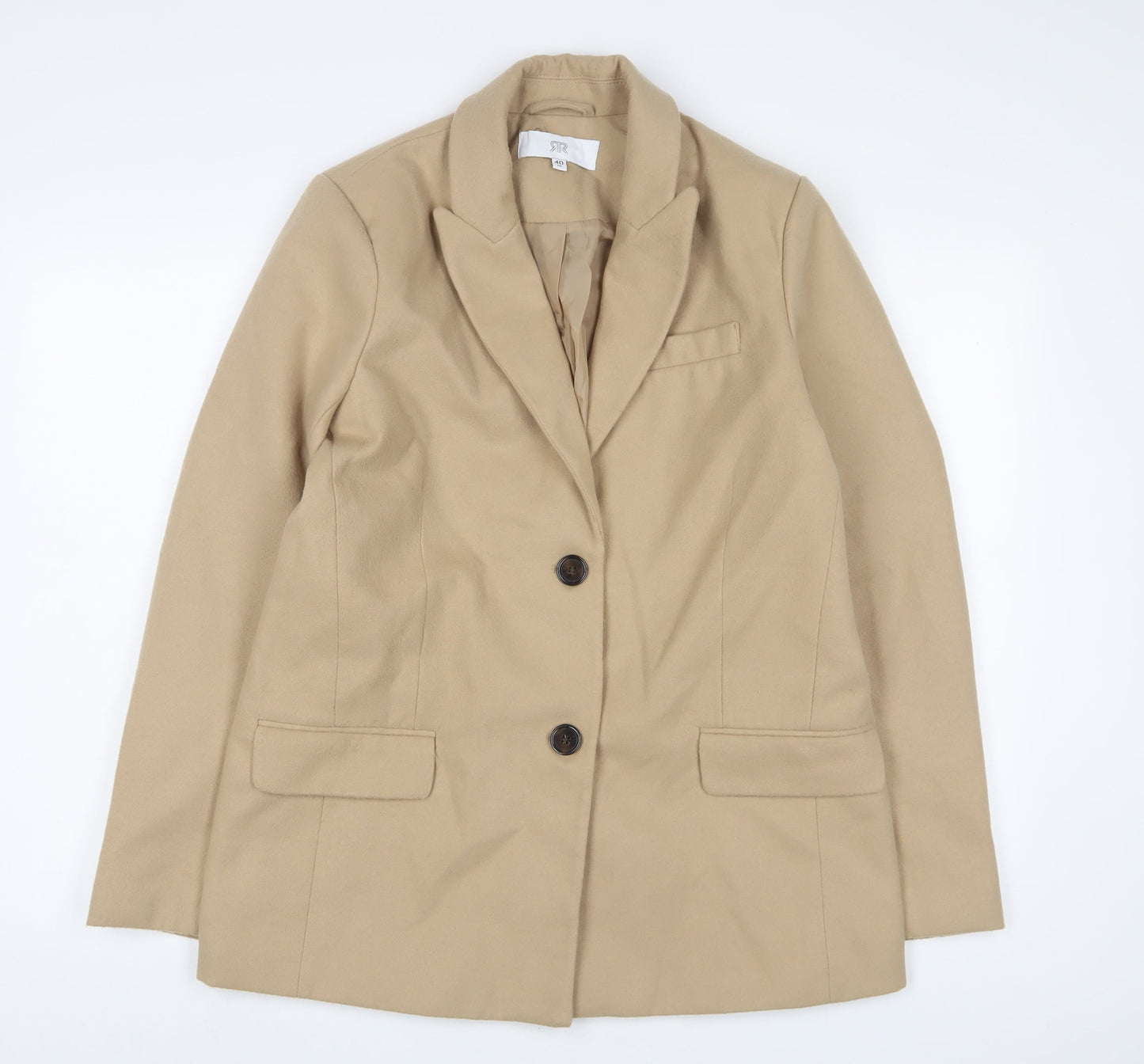 La Redoute Womens Beige Jacket Size 12 Button