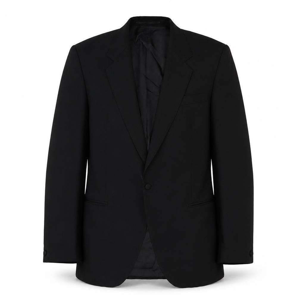 varteks Mens Black Wool Jacket Suit Jacket Size 40 Regular