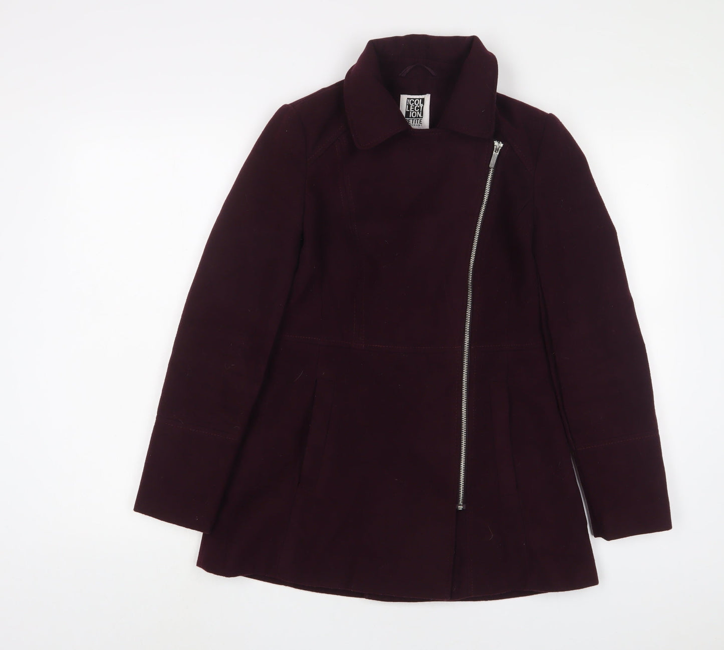 Debenhams Womens Purple Jacket Size 8 Zip