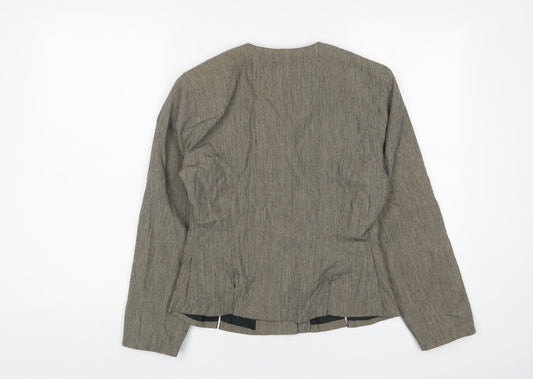 Part Two Womens Beige Jacket Blazer Size S Button