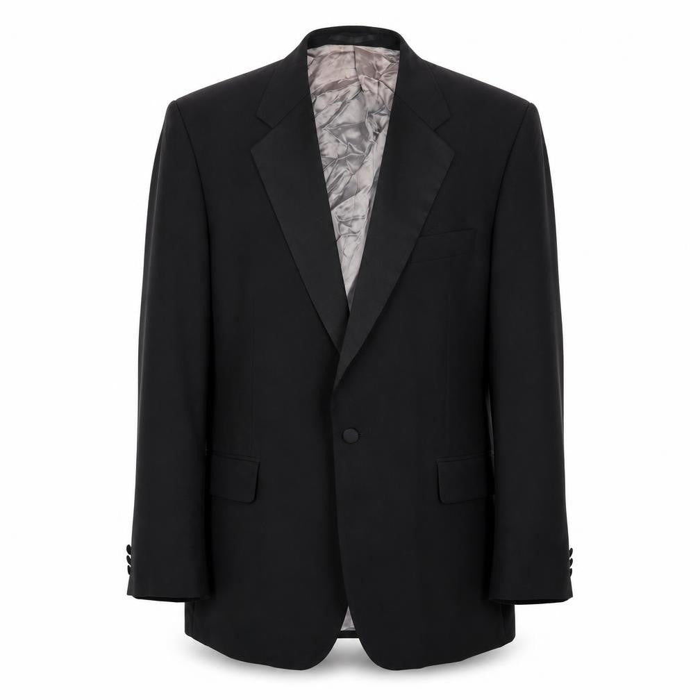 Sovereign Code Mens Black Wool Jacket Suit Jacket Size 44 Regular