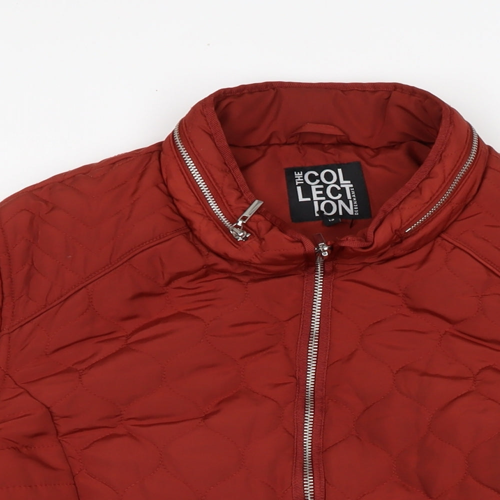 The Collection Womens Brown Quilted Jacket Size 16 Zip