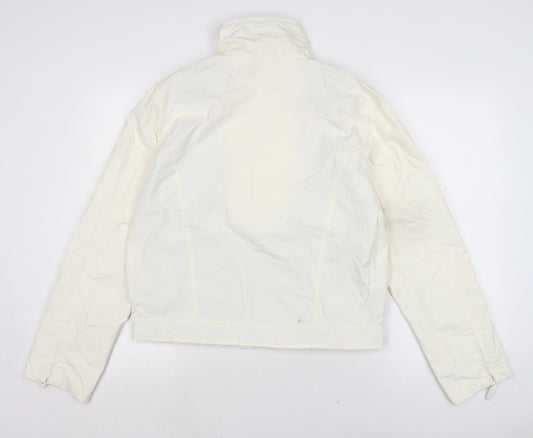 RIVER WOODS Womens Ivory Anorak Jacket Size L Zip