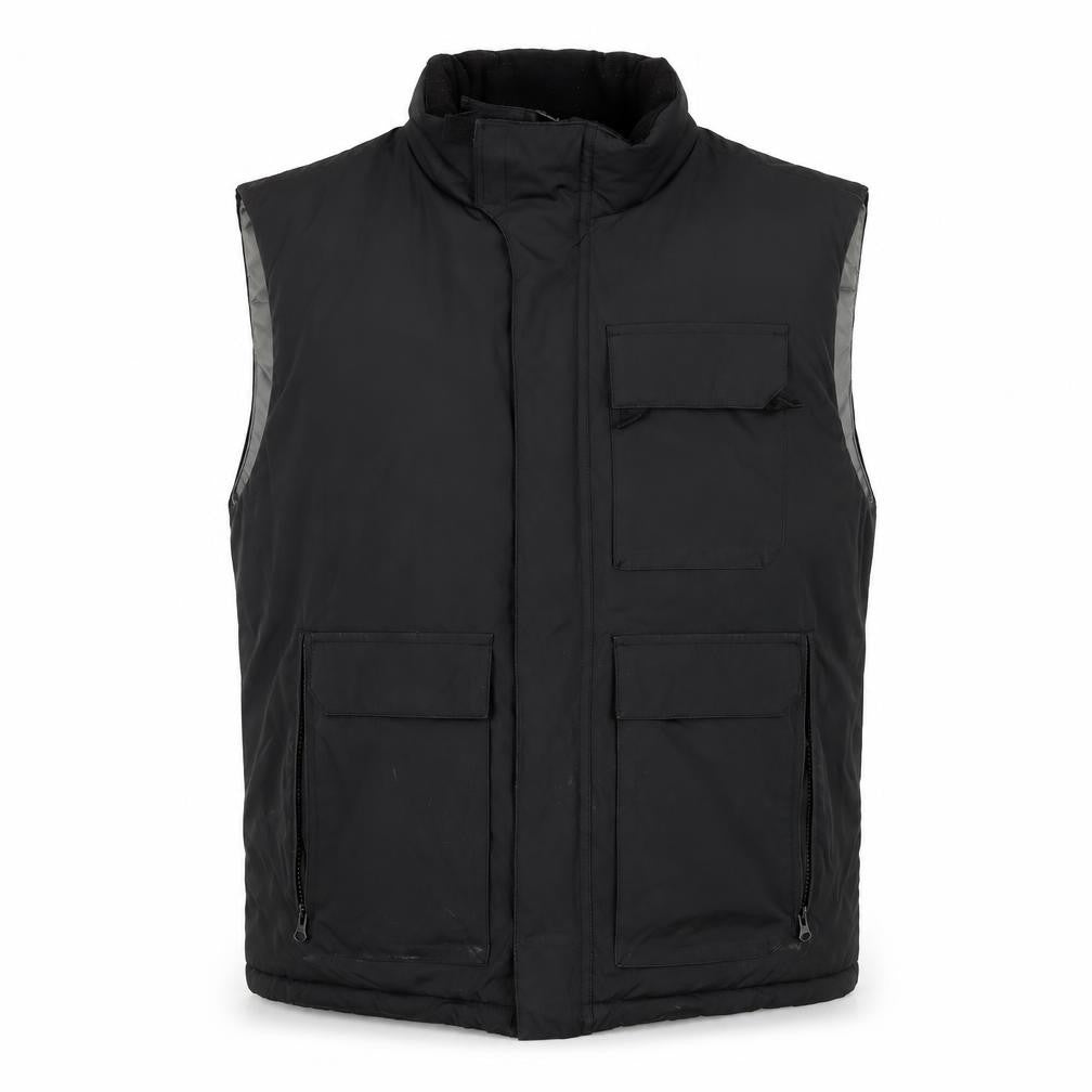 Next Mens Black Gilet Waistcoat Size M Zip