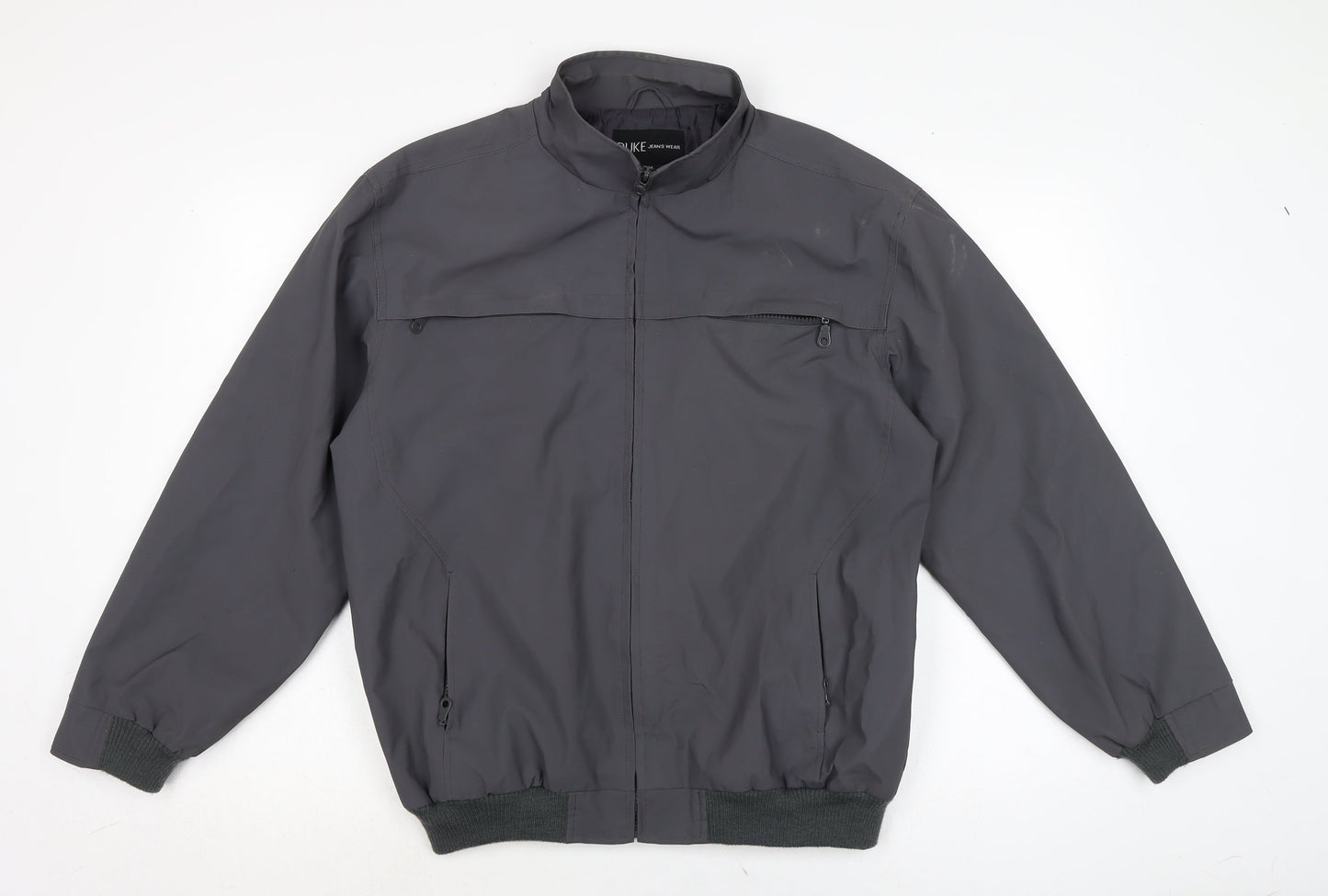 Duke Mens Green Bomber Jacket Jacket Size M Zip