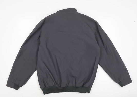 Duke Mens Green Bomber Jacket Jacket Size M Zip