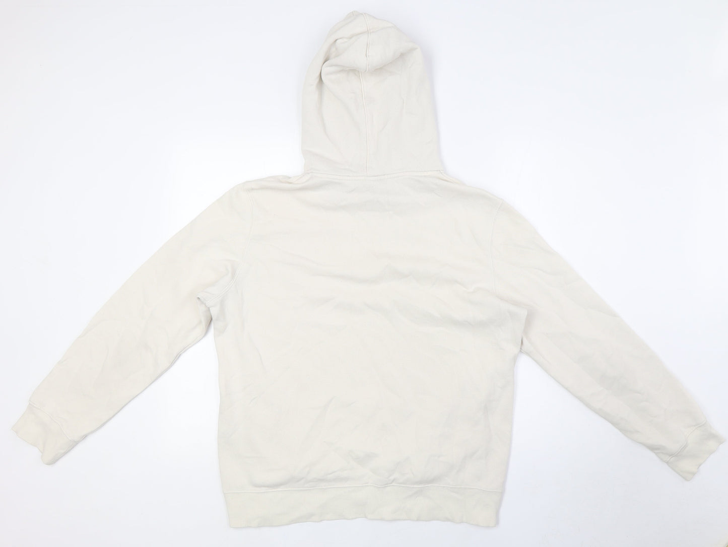 H&M Mens Ivory Cotton Pullover Sweatshirt Size M