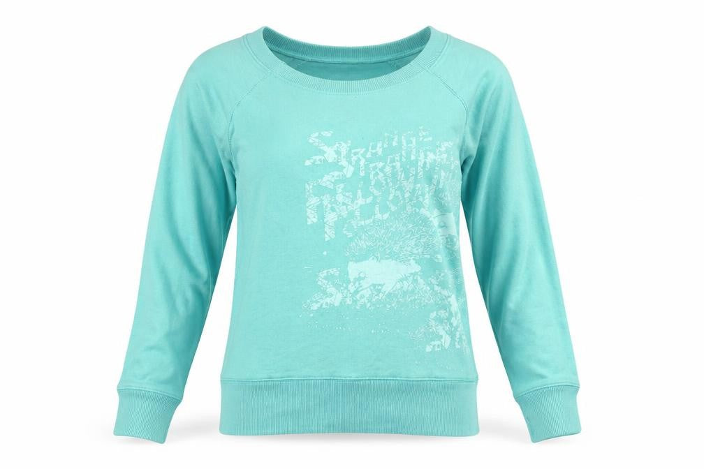 Divided by H&M Womens Green Paisley Cotton Basic Button-Up Size 10 Round Neck - Raw Collar