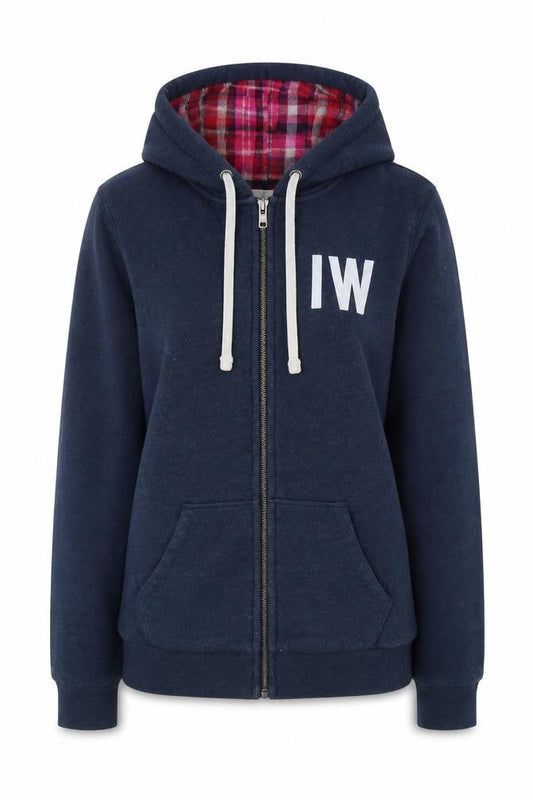 Womens UK 6 Regular Jack Wills Blue Full Zip Hoodie