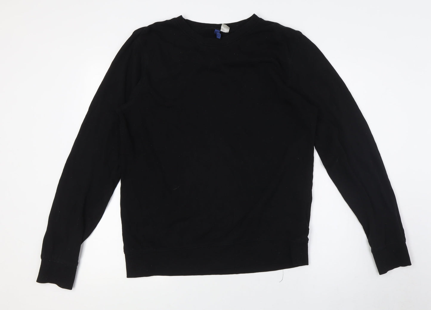 Divided by H&M Mens Black Cotton Pullover Sweatshirt Size M