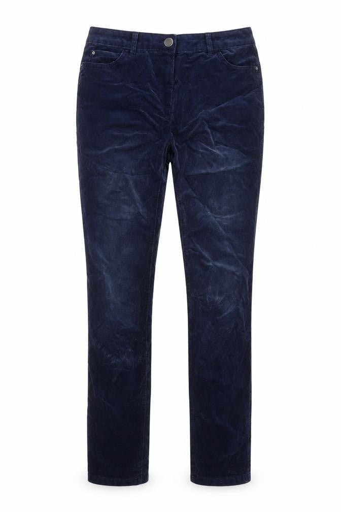 M&S Womens Blue Cotton Skinny Jeans Size 8 L29 in Relaxed