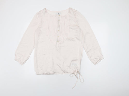 Gap Womens Pink Polyester Basic T-Shirt Size M Round Neck