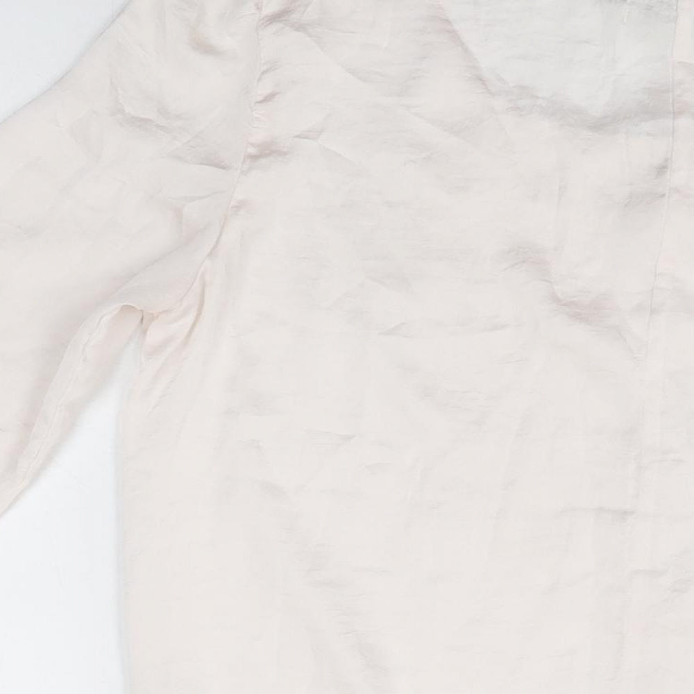 Gap Womens Pink Polyester Basic T-Shirt Size M Round Neck