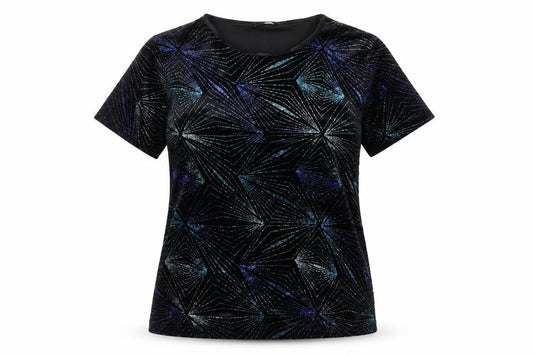 Womens UK Size L Anna Rose Black Polyester T-Shirt
