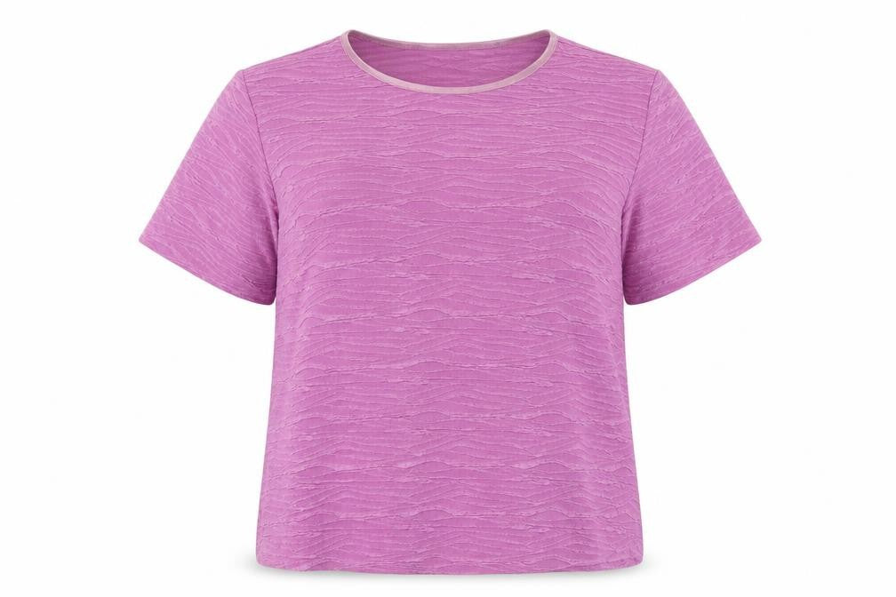 Womens UK Size 18 EWM Purple Polyester T-Shirt