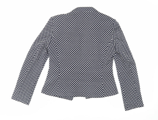 Marks and Spencer Womens Blue Polka Dot Jacket Blazer Size 10 - Open
