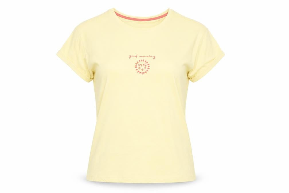 Marks & Spencer Womens Yellow Solid Cotton Top Pyjama Top Size S