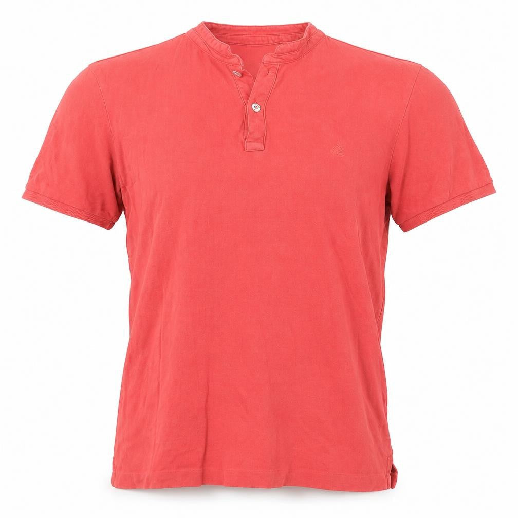 Springfield Mens Red Cotton Polo Size M Collared Button