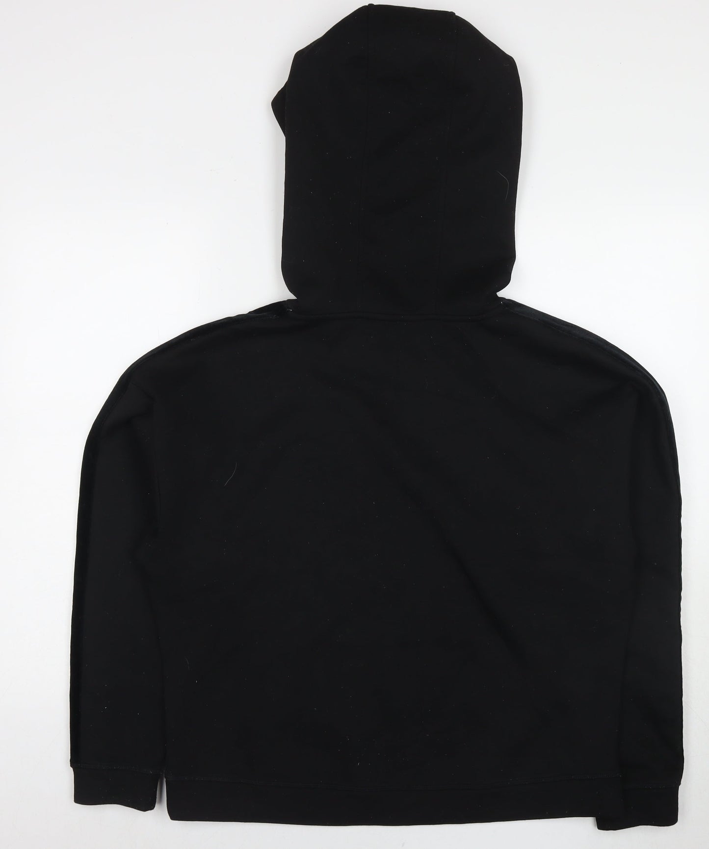 Marks and Spencer Womens Black Polyester Pullover Hoodie Size 14 Pullover