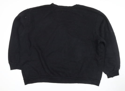 Label J Mens Black Cotton Pullover Sweatshirt Size 4XL - City Studio