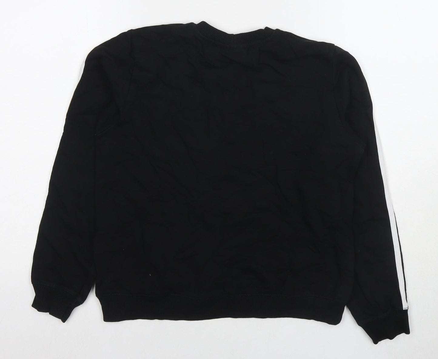 ASOS Womens Black Cotton Pullover Sweatshirt Size 8 Pullover