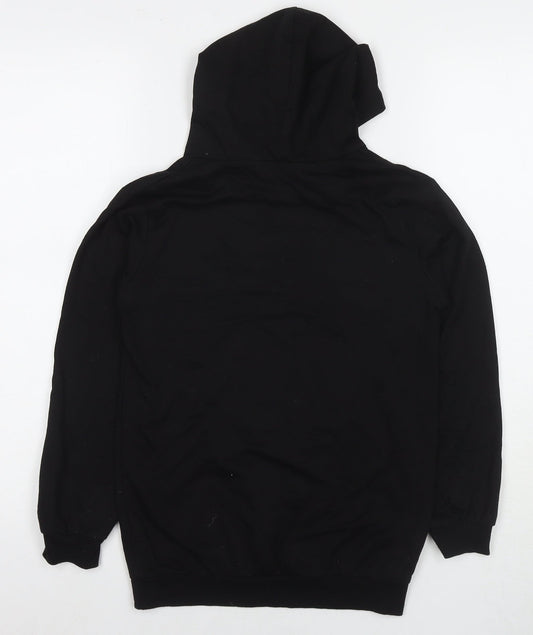Dgfstm Boys Black Cotton Pullover Hoodie Size 13-14 Years Pullover - Flame