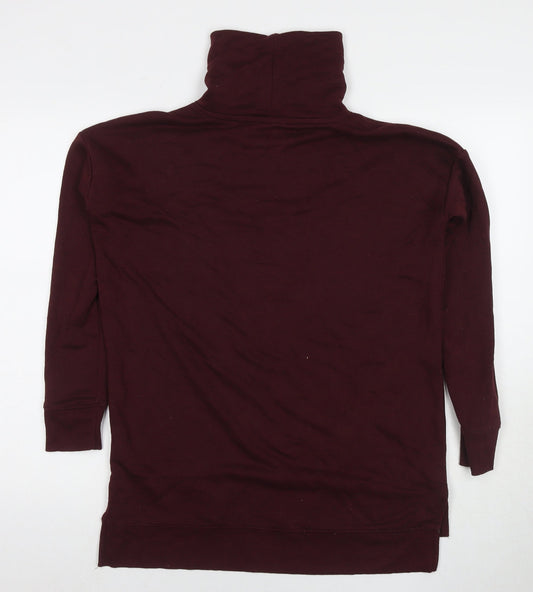 Souluxe Womens Red Cotton Pullover Sweatshirt Size S Pullover