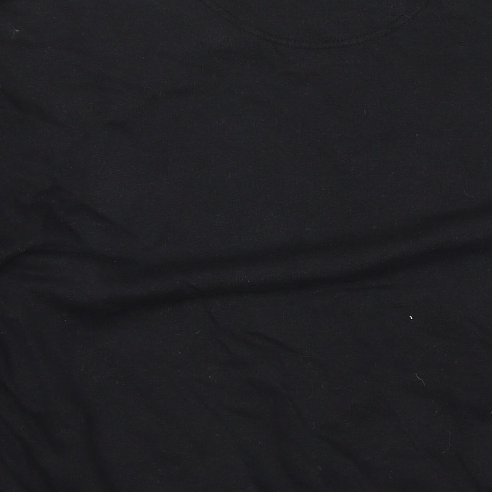 Reebok Mens Black Cotton Pullover Sweatshirt Size XL