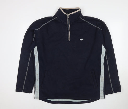 Le Shark Mens Blue Cotton Pullover Sweatshirt Size L