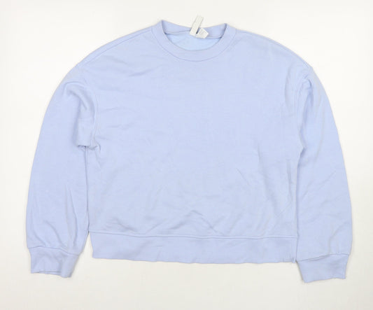 Divided by H&M Womens Blue Cotton Pullover Sweatshirt Size XS Pullover