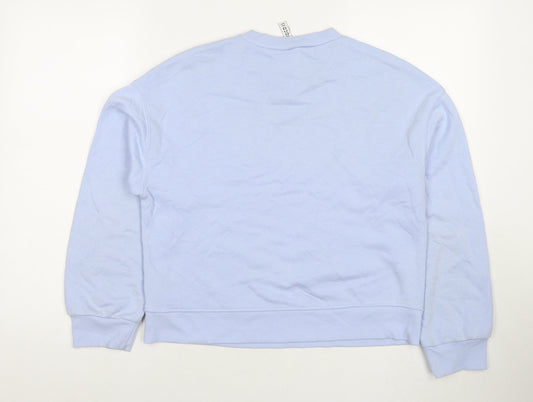 Divided by H&M Womens Blue Cotton Pullover Sweatshirt Size XS Pullover