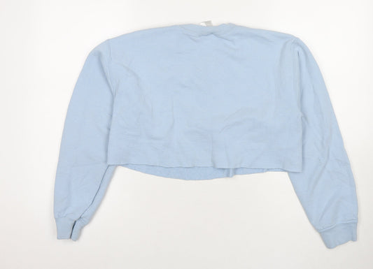 G&G Womens Blue Polyester Pullover Sweatshirt Size S Pullover