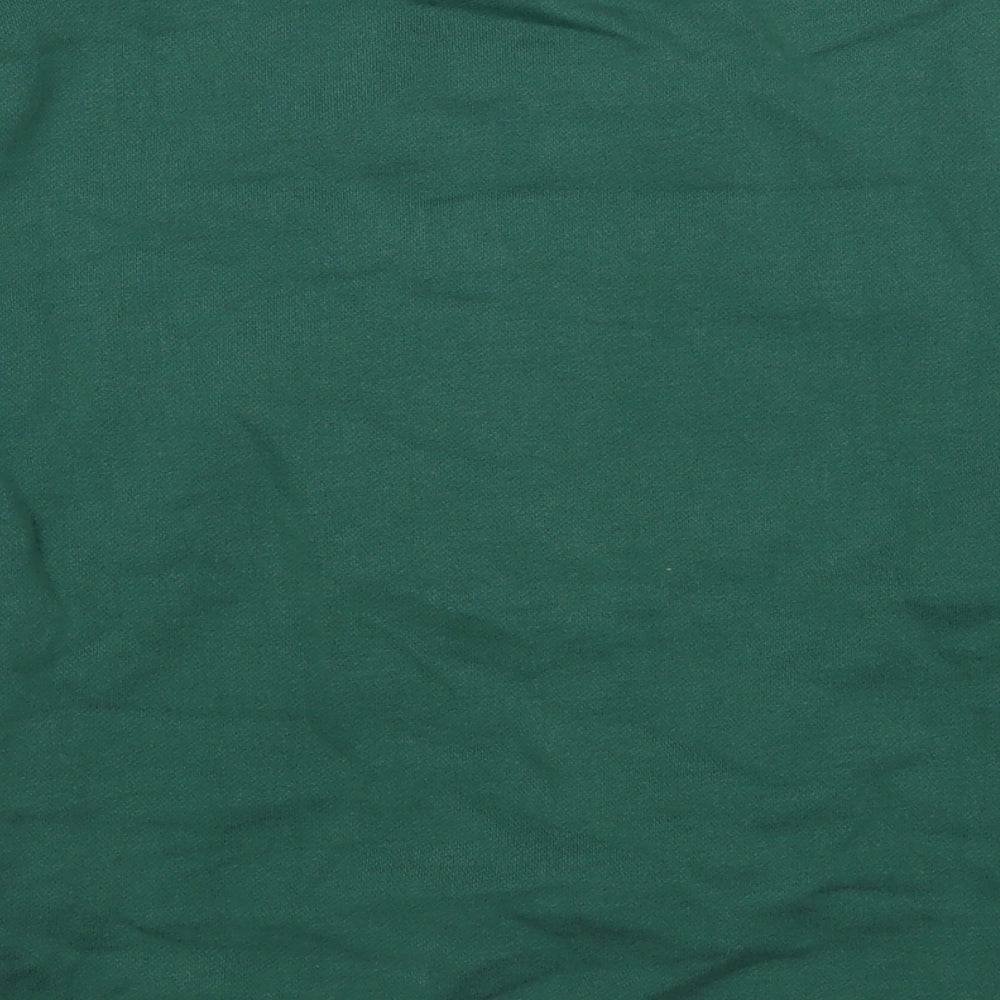 Slazenger Womens Green Cotton Pullover Sweatshirt Size 8 Pullover - Logo