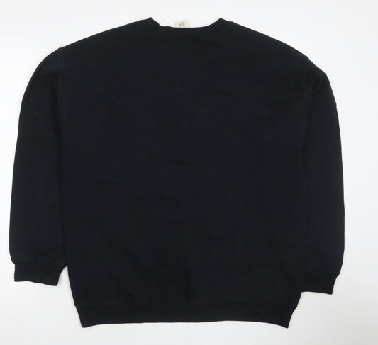 Kamehameha Mens Blue Cotton Pullover Sweatshirt Size L - Anime