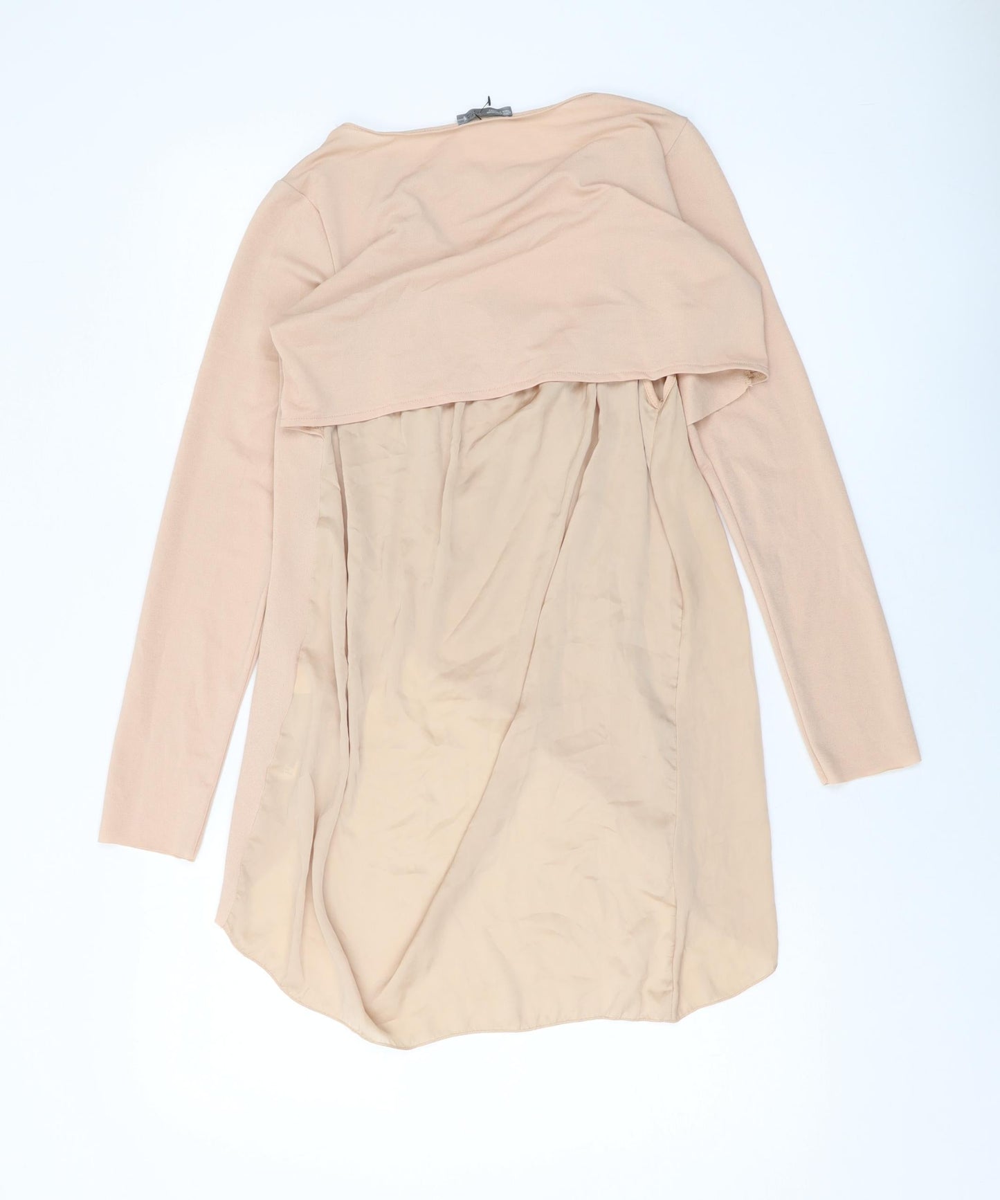 Zraa Womens Pink Polyester Tunic Blouse Size S Round Neck