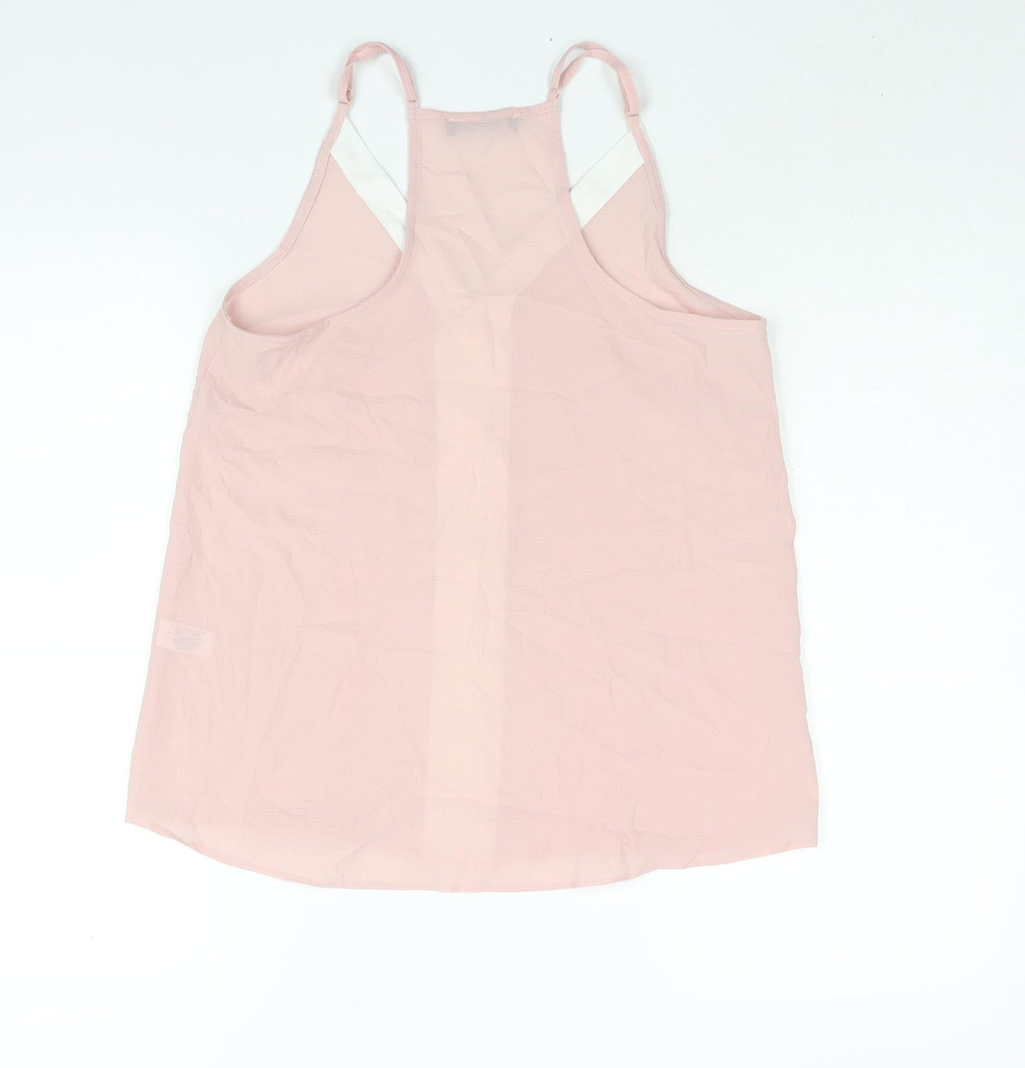 Select Womens Pink Polyester Camisole Blouse Size 10 V-Neck