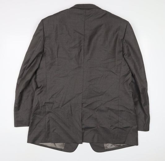 Marks and Spencer Mens Grey Wool Jacket Suit Jacket Size 44 Regular
