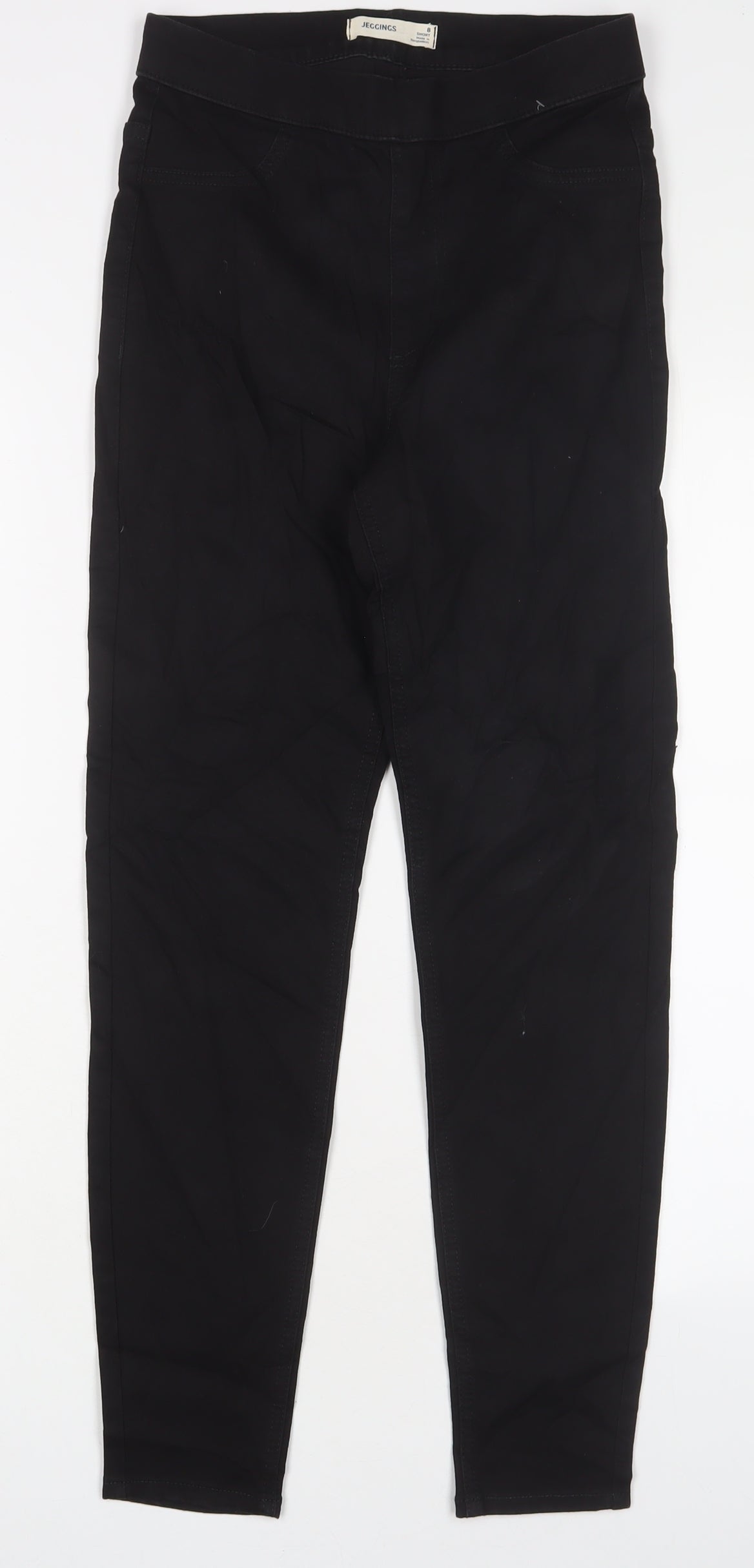 Marks and Spencer Womens Black Cotton Jegging Jeans Size 8 L26 in Regular