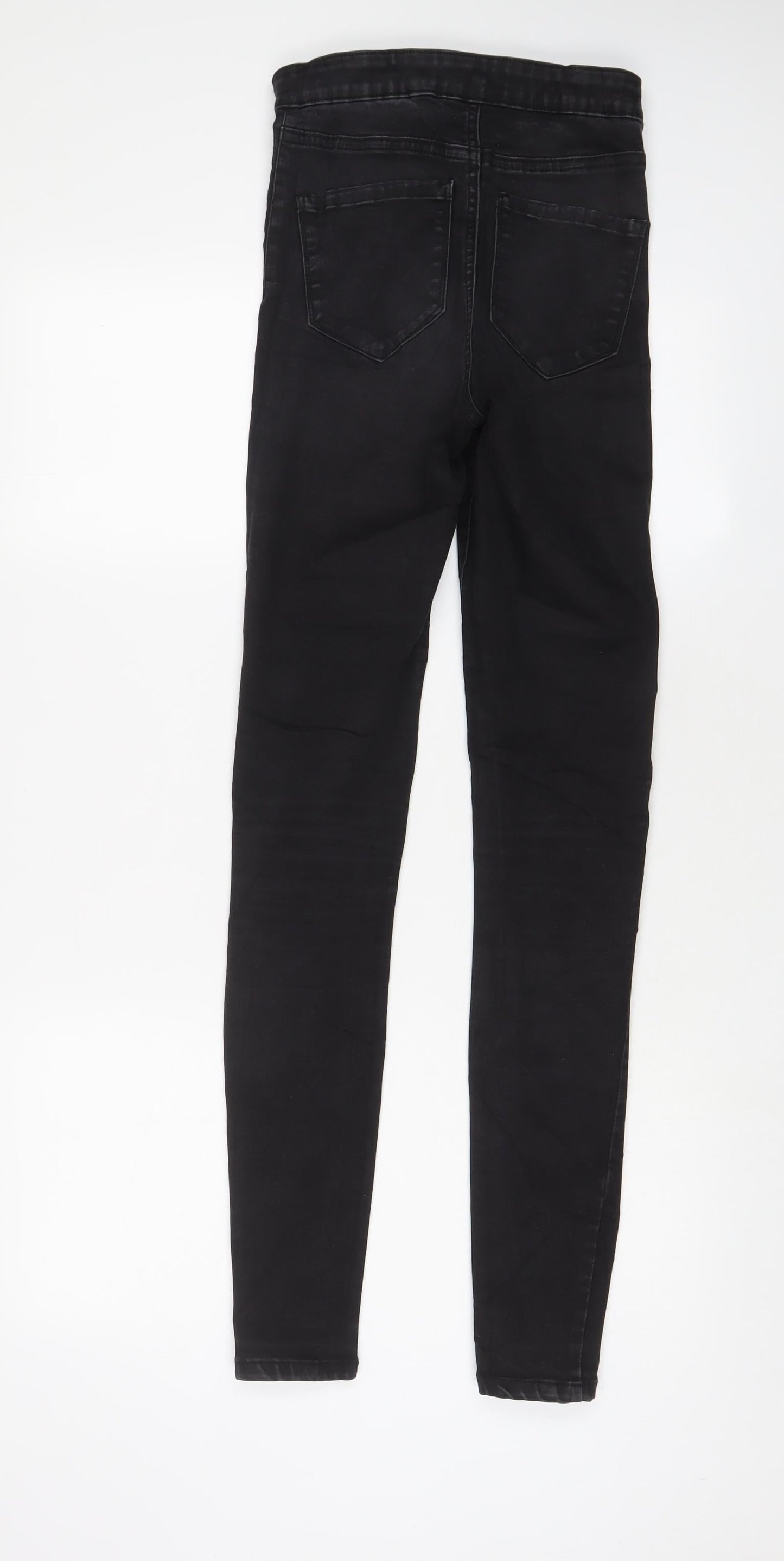 Denim & Co. Womens Black Cotton Skinny Jeans Size 8 L30 in Regular Zip